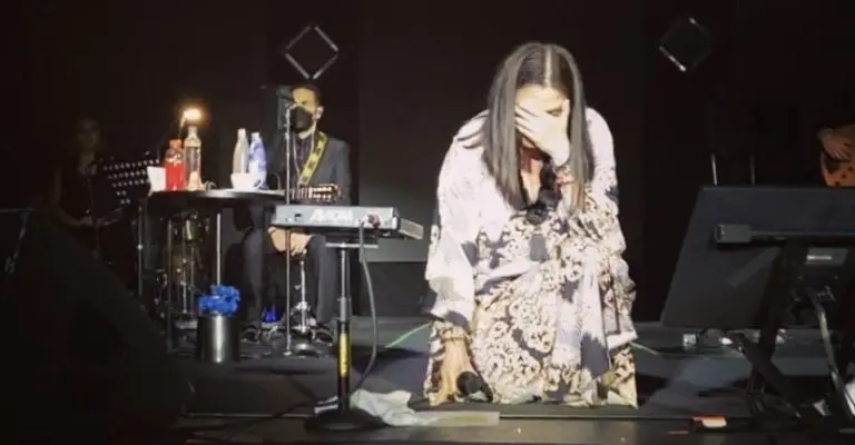 Ana Gabriel en un concierto en Chile en 2022. Imagen: @ANAGABRIELRL.