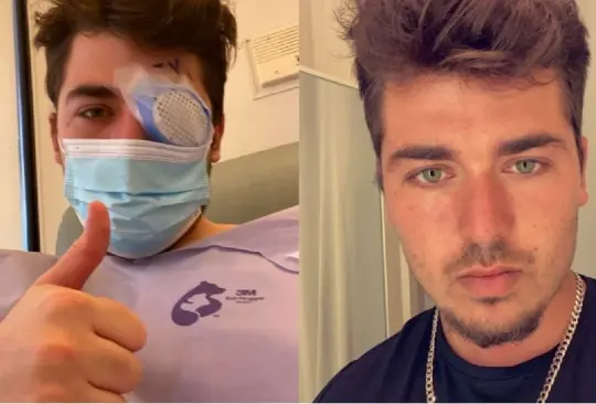 "La pupila está tapada. No tengo una en este momento. Eso se debe a que la córnea está muy nublada y a que la ameba se ha comido gran parte de ella. "La pupila está tapada. No tengo una en este momento. Eso se debe a que la córnea está muy nublada y a que la ameba se ha comido gran parte de ella.