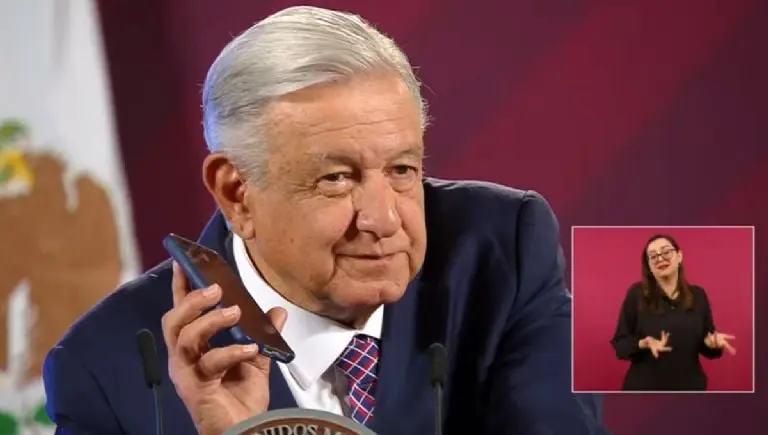AMLO en un conferencia de prensa mañanera. Foto: captura de pantalla.