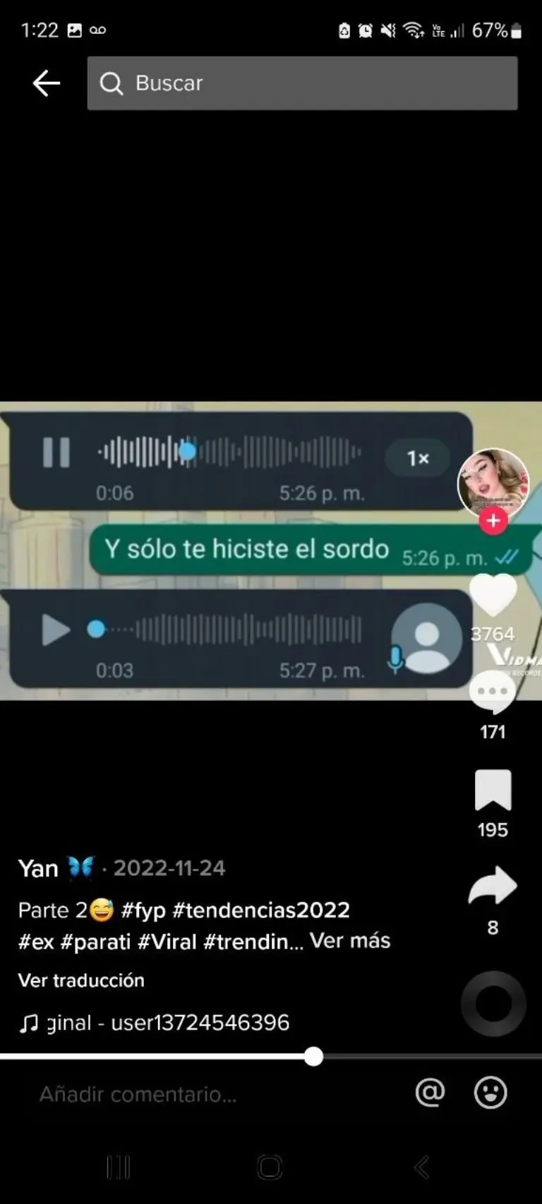 Joven se entera de infidelidad - Tomada de video