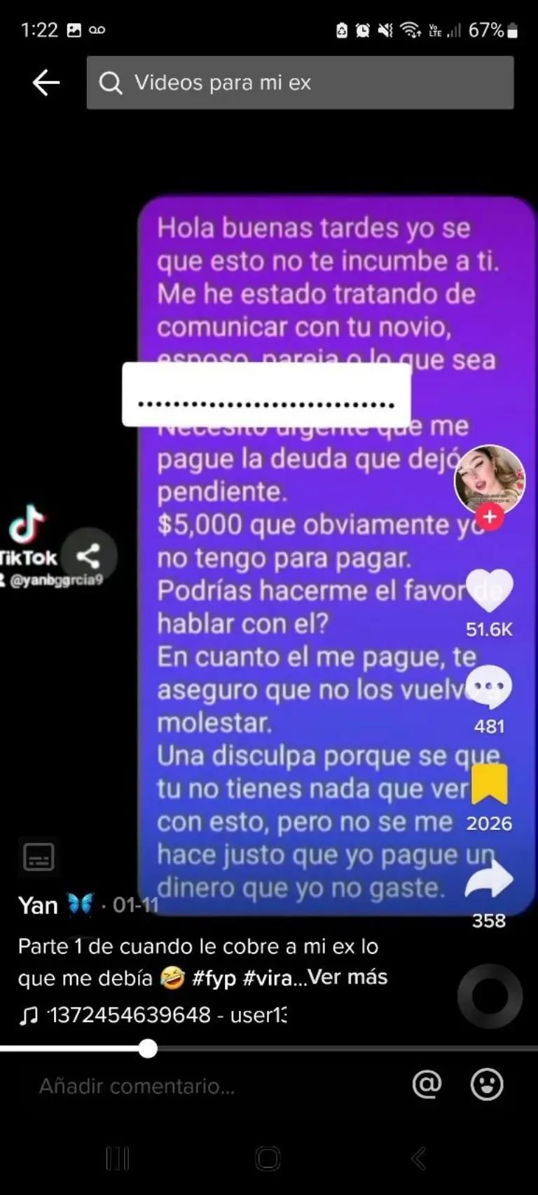 Joven se entera de infidelidad - Tomada de video