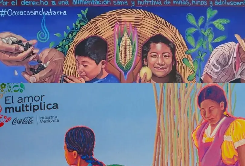Denuncian que Coca-Cola est&aacute; plagiando y saboteando la iniciativa Oaxaca Sin Chatarra, que busca concientizar sobre la salud y alimentaci&oacute;n.