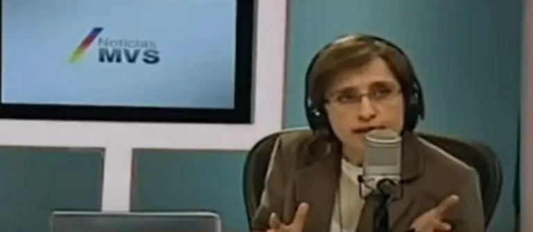 El último programa de Carmen Aristegui en MVS. Foto: captura de pantalla.