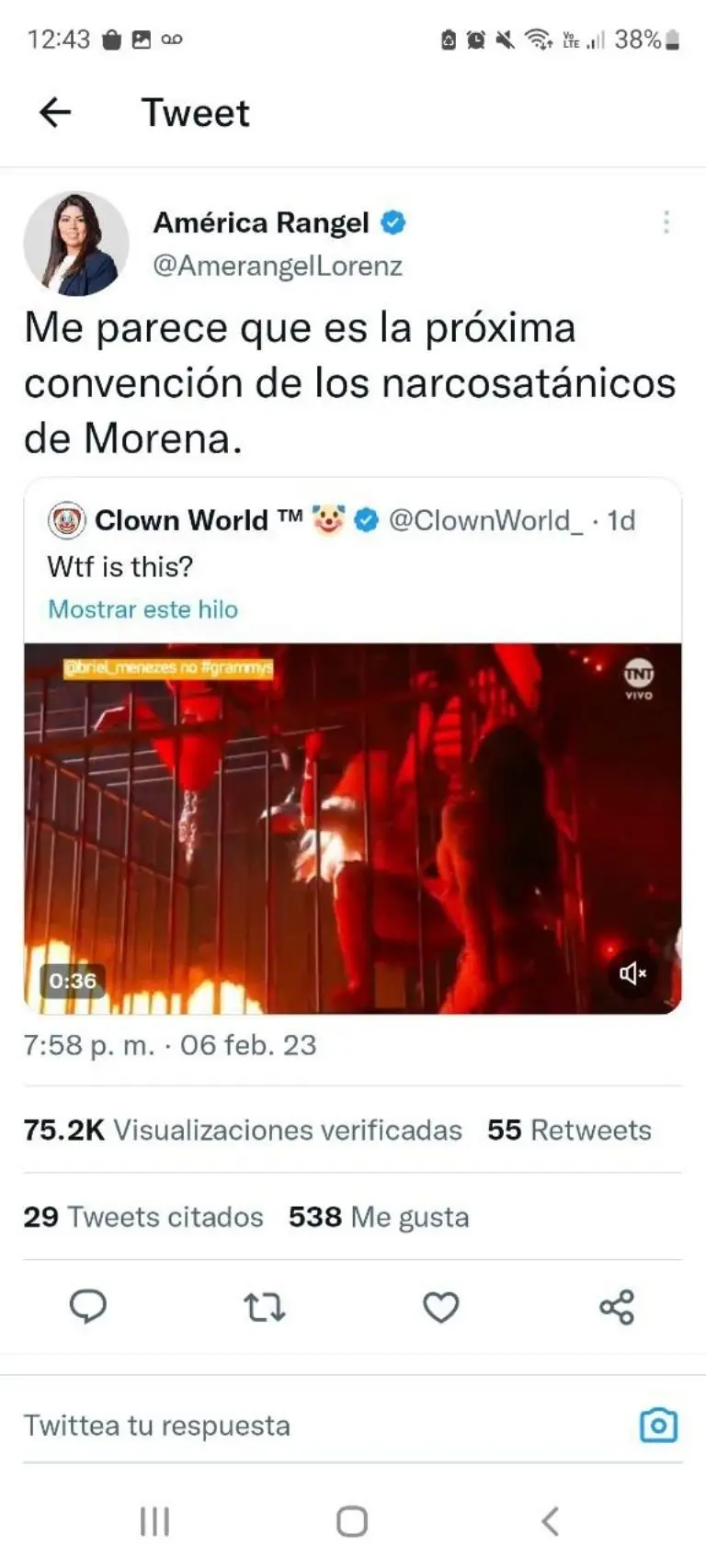 Diputada panista compara show de Sam Smith con Morena - Captura de pantalla