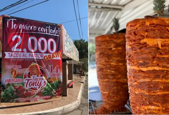 Se trata del negocio Tacos Tonys, quien además celera su noveno aniversario