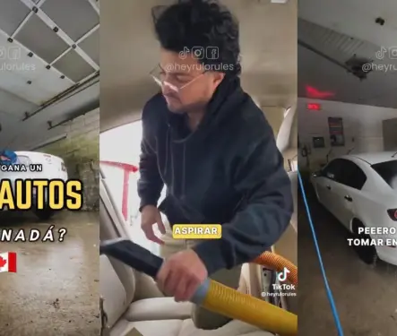 Mexicano revela cuánto gana en Canadá lavando autos
