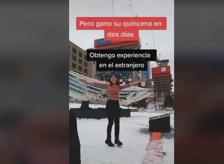 Mexicana presume su sueldo en Canadá (TikTok)