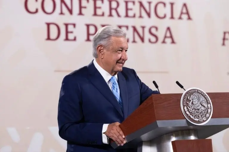 AMLO en conferencia de prensa. Foto: Presidencia.