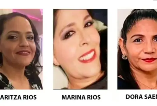 Las mujeres fueron identificadas como Maritza Trinidad Pérez Ríos, de 47 años, Marina Pérez Ríos, de 48, y su amiga, Dora Alicia Cervantes Sáenz, de 53. Las mujeres fueron identificadas como Maritza Trinidad Pérez Ríos, de 47 años, Marina Pérez Ríos, de 48, y su amiga, Dora Alicia Cervantes Sáenz, de 53.