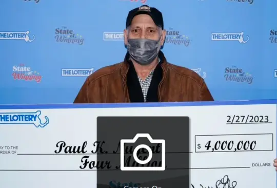Un hombre ganó 4 millones de dólares, aproximadamente 75 millones 637 mil 601 pesos mexicanos, en la Lotería del Estado de Massachusetts Un hombre ganó 4 millones de dólares, aproximadamente 75 millones 637 mil 601 pesos mexicanos, en la Lotería del Estado de Massachusetts