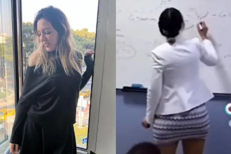Maestra de química conquista TikTok - Tomada de video