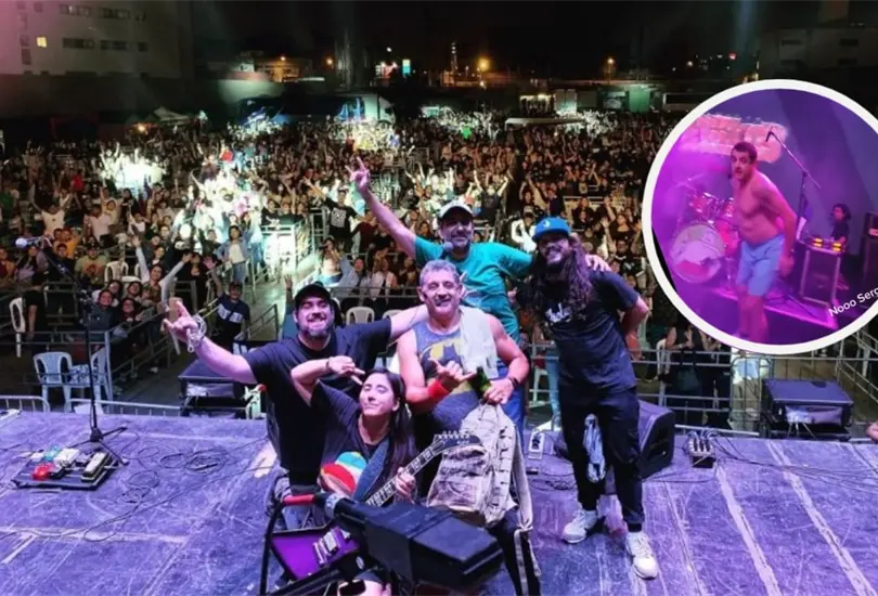 Cantante se avienta y nadie lo agarra