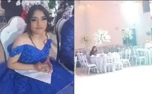 La quinceañera terminó celebrando con desconocidos. La quinceañera terminó celebrando con desconocidos.