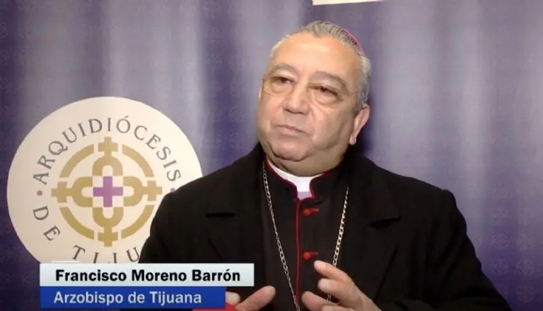 Arzobispo Francisco Moreno, durante entrevista para la televisión. Créditos: N+