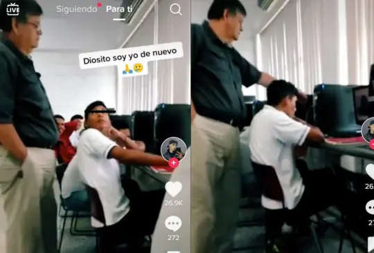 Profesor sorprende a alumno viendo páginas para adultos