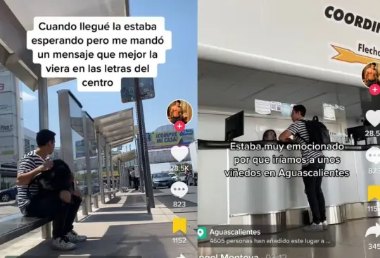 El usuario de TikTok Ángel Montoya  contó que conoció a una joven en redes sociales con quien, luego de hablar por varios meses, llegó al acuerdo de que la visitaría en Aguascalientes para juntos visitar unos viñedos.