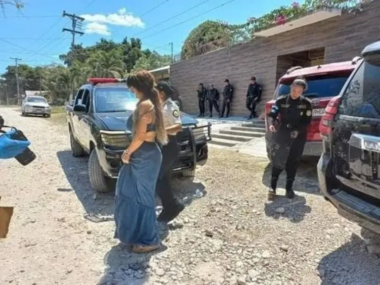 Detención de Renata Gilardi. Créditos: Policía Nacional Civil (PNC)