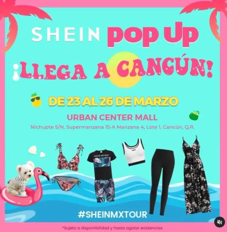 Shein llega a Cancún (Instagram)