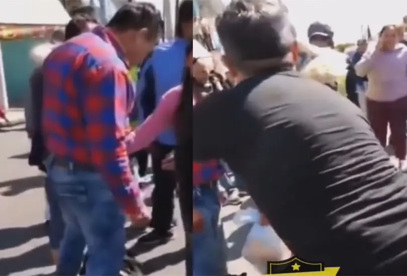 Vecinos de Chalco golpean a presunto ladr&oacute;n
