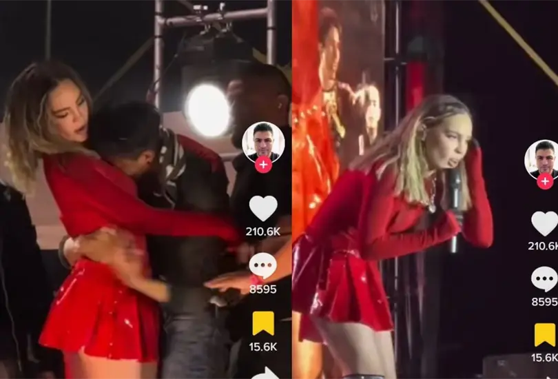 Fan ataca a Belinda en pleno concierto