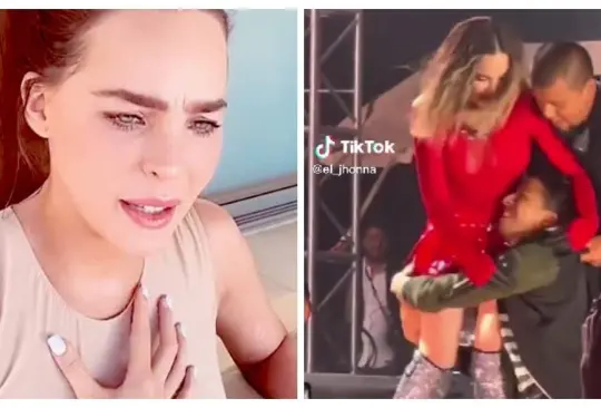 Belinda habla del ataque de un fan en el escenario: casi me tira y me lastimó