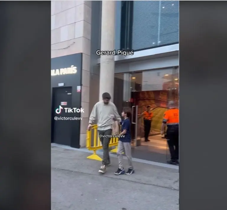 Acusan a Piqué de olvidar a suhijo (TikTok)