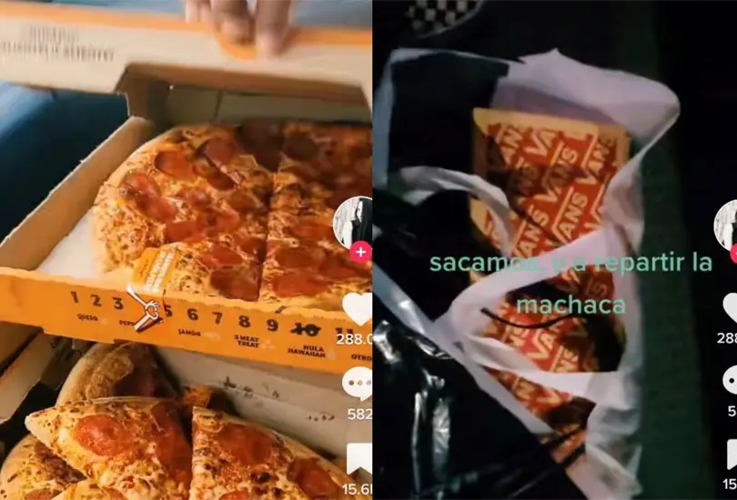 Familia mete pizza a cine porque no tenían dinero para palomitas Familia mete pizza a cine porque no tenían dinero para palomitas
