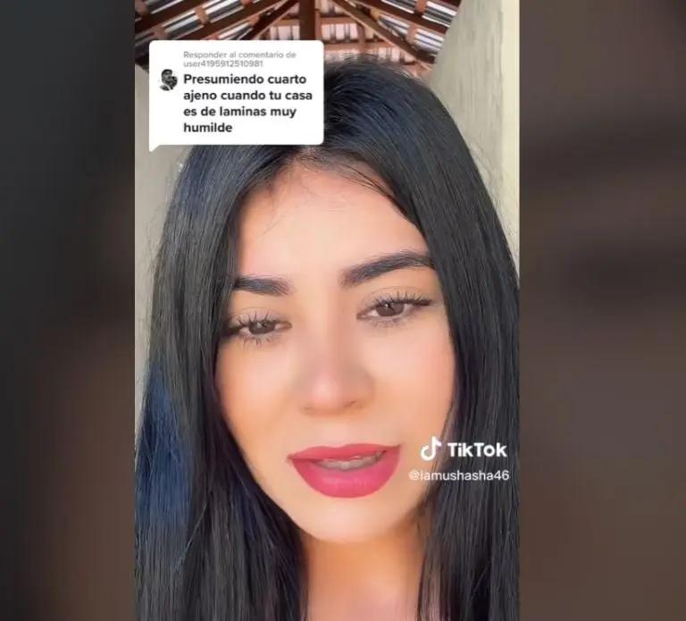 Critican a tiktoker por tener techo de lámina (TikTok)