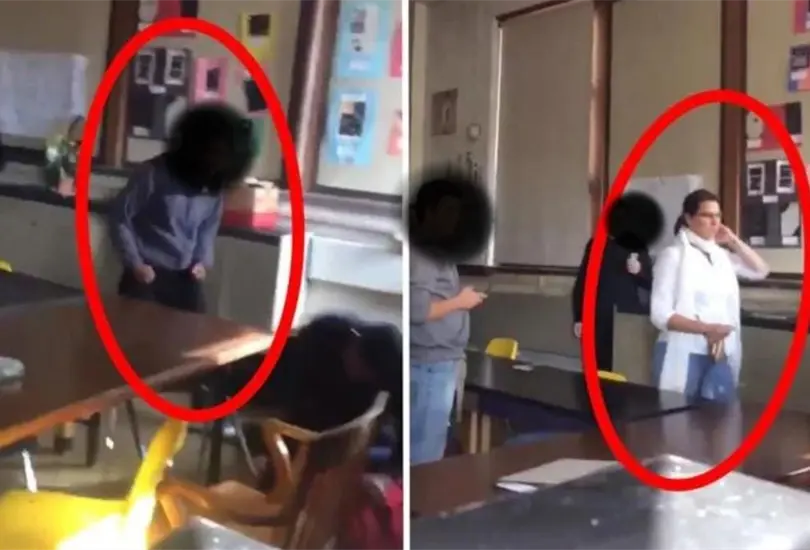 Alumno defiende a maestra que fue agredida por su compañero. Alumno defiende a maestra que fue agredida por su compañero.