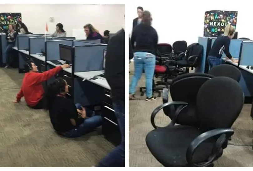 Call center quita sillas a empleados que no venden