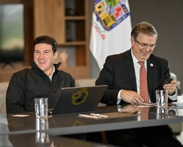 Marcelo Ebrard fue bien recibido por Samuel García en Nuevo León. Créditos: @samuelgarcías