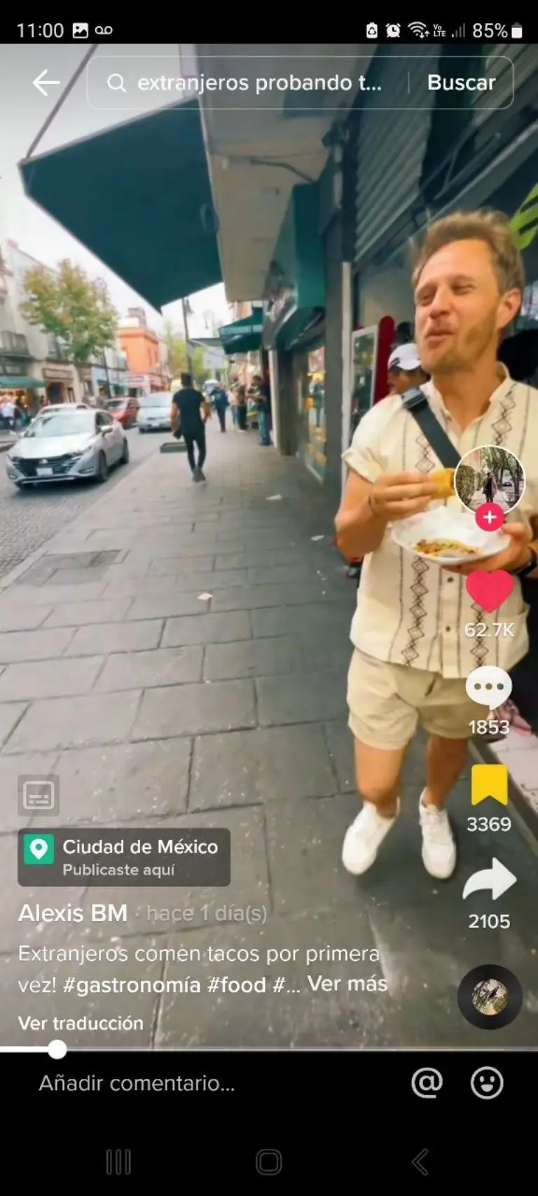 Holandeses prueban taco por primera vez - Tomada de video