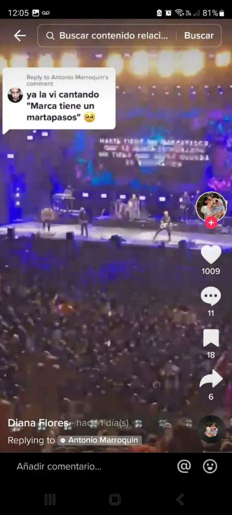 Niña recibe boletos de Hombres G - Tomada de video