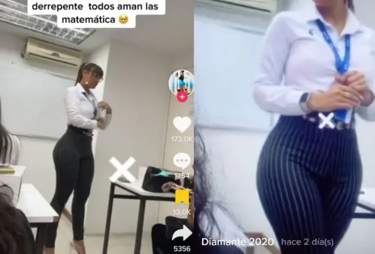 Maestra de matemáticas roba suspiros