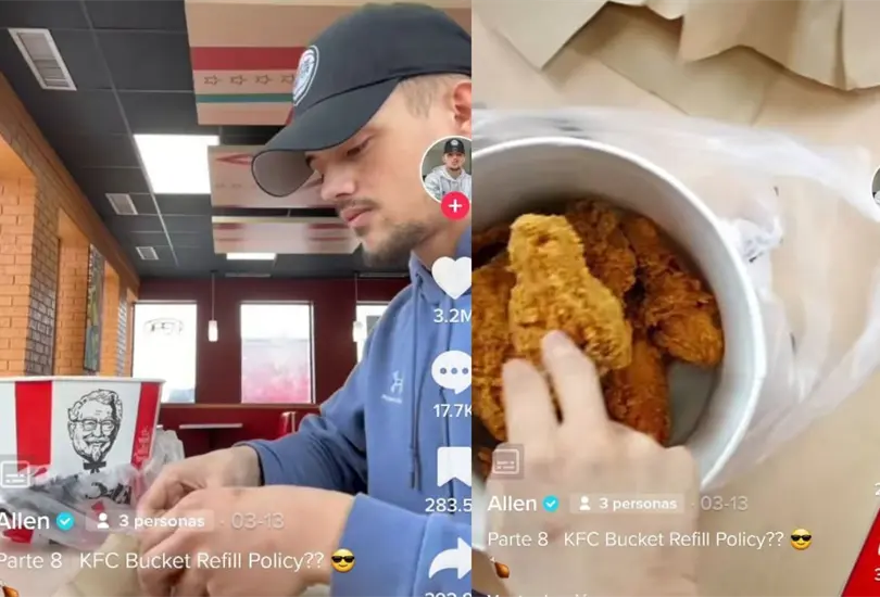Seg&uacute;n creadores de contenido, existe una supuesta ofera secreta que te da pollo KFC gratis cumpliendo ciertos requisitos