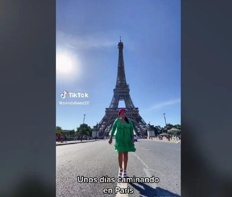 Mujer se va a París gracias a la venta de ropa (TikTok)