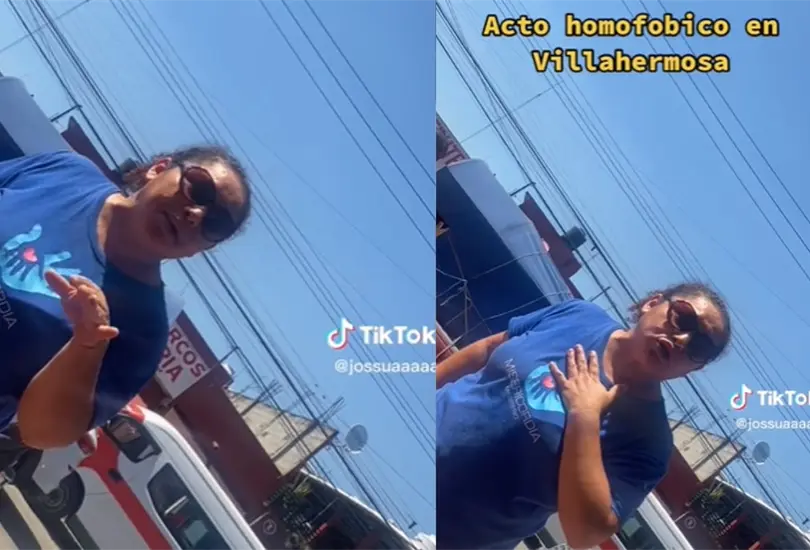 Una pareja homosexual fue atacada verbalmente por una mujer religiosa luego de verlos besarse en las calles de Villahermosa, Tabasco. Una pareja homosexual fue atacada verbalmente por una mujer religiosa luego de verlos besarse en las calles de Villahermosa, Tabasco.