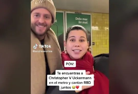 Fan se encuentra a  Christopher Uckermann en Suecia 