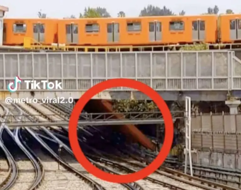 Estructuras de acero en el Metro. Créditos: @metro_viral2.0
