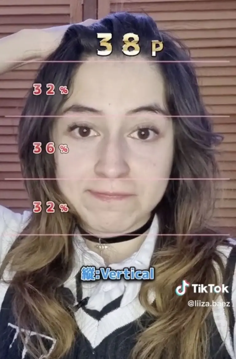 Liza Baez probando el filtro de belleza en Tik Tok. Créditos: @liiza.baez