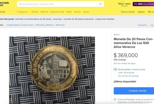 Compran moneda de 20 pesos hasta en 360 mil. 