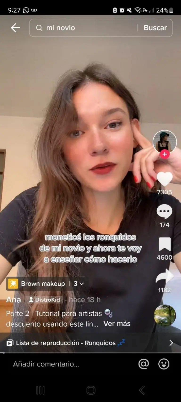 Joven monetiza los ronquidos de su novio - Tomada de video