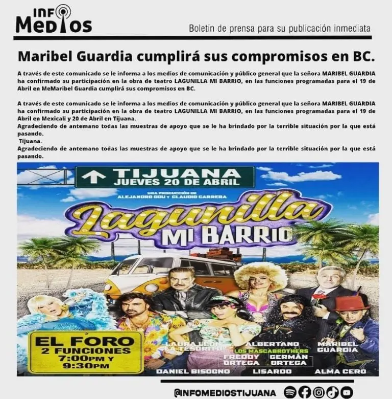 Maribel Guardia seguirá en Lagunilla mi barrio (Instagram)