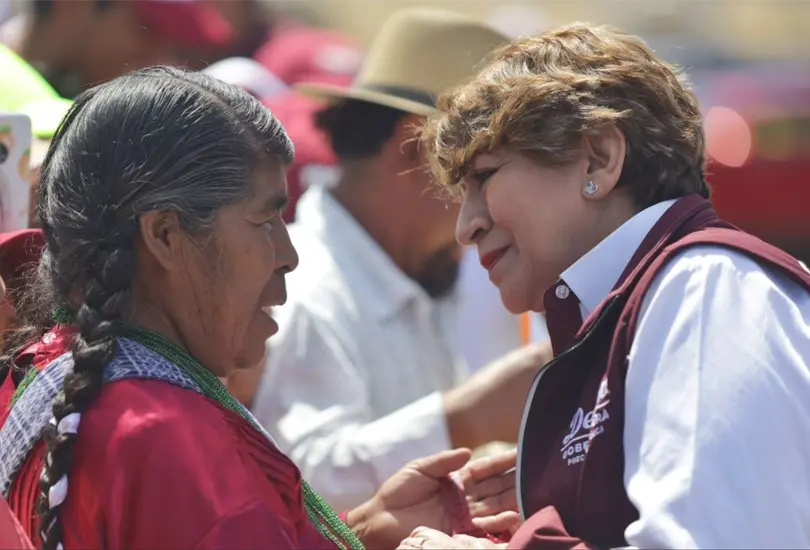 Delfina Gómez propone Policía de Género para acabar con feminicidios. Delfina Gómez propone Policía de Género para acabar con feminicidios.