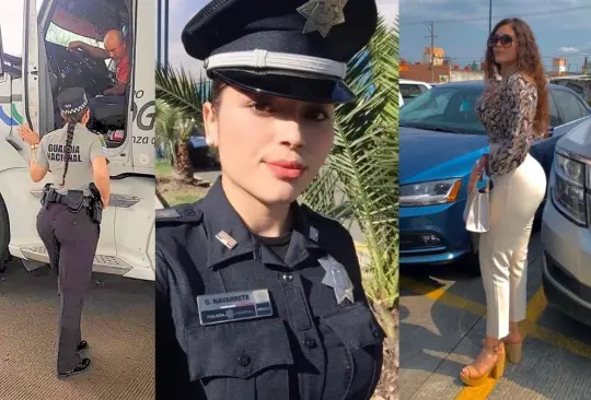 Mujer policía de la Guardia Nacional enloquece las redes con su belleza. 