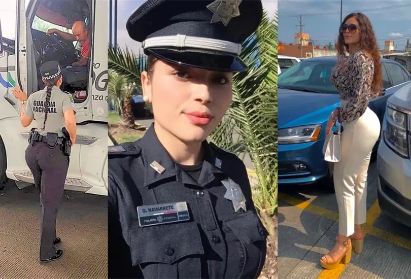 Mujer polic&iacute;a de la Guardia Nacional enloquece las redes con su belleza. 