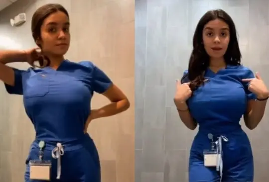Enfermera es criticada por usar uniforme ajustado. Enfermera es criticada por usar uniforme ajustado.