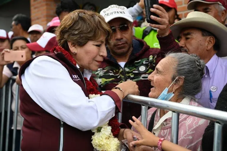 Delfina Gómez propone Policía de Género para acabar con feminicidios. Créditos: @delfinagomeza