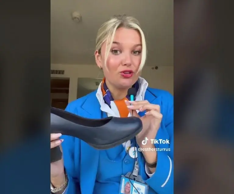 Azafata da tip para usar cajas de seguridad en hoteles (TikTok)