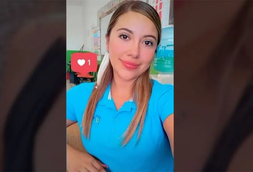 La maestra causó sensación en redes. La maestra causó sensación en redes.